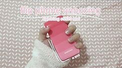 aesthetic flip phone unboxing | samsung s5520 nori (pink) | first impressions, app tests and more