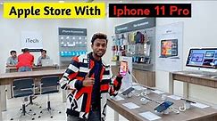 Apple store with iphone 11 pro ...