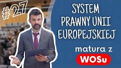 System prawa Unii Europejskiej - WOS w Pigułce #27