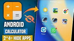 😍How To Hide Apps On Android | Calculator Me App Kaise Hide Kare |Calculator Me App Kaise Chupaye |