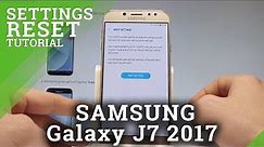 How to Reset Settings in SAMSUNG Galaxy J7 2017 - Restore Default Settings |HardReset.Info
