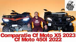 Comparatie ATV Cf Moto X5 2023 Vs Cf Moto 450l 2022 #atv #cfmoto