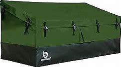 YardStash 143 Gallon Waterproof Deck Box, Portable Outdoor Storage Box for All Weather Tarpaulin Deck Box, Perfect for the Boat, Yard, Patio, or Camping – 143 Gallon, XL Green