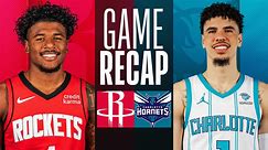 Game Recap: Rockets 138, Hornets 104