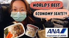 ANA All Nippon Airways 14 Hour Flight From NYC to Tokyo | Everything I ate on The Flight
