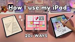 20+ WAYS I USE MY iPAD PRO 💗 | iPad apps + tips | apple pencil ✏️