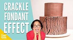 How To Make A Rose Gold Crackle Cake