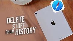 How to Delete Stuff from Your Search History on Safari iPad (tutorial)