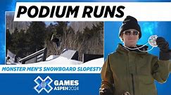 Monster Energy Men’s Snowboard Slopestyle: Top 3 Runs | X Games Aspen 2024