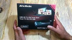 AverMedia Portable USB TV Tuner: 3 Channel viewing option and FM radio