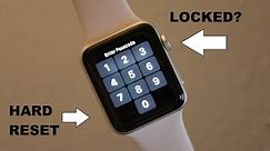 Apple Watch How to Reset forgot password, screen lock... HARD RESET