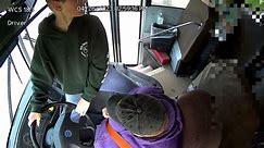 Watch 7th grader stop school bus after driver loses consciousness