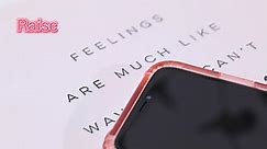 pink clear iphone X/XS case