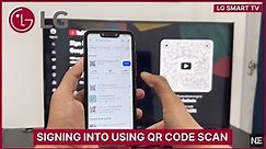 LG Smart TV: Signing Into YouTube App via QR Code Scan
