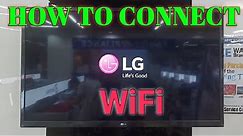 HOW TO CONNECT WIFI ON LG SMART TV