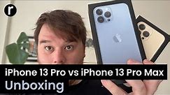 iPhone 13 Pro vs iPhone 13 Pro Max: Unboxing and hands on with the new pro phones