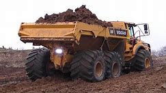 Volvo A30G Dumper With 1 Meter Wide LGP Tires Vs A40F With None LGP Tires