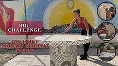 Building My First Mosaic Cement Table: 🛠️ How I Did It