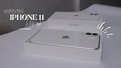 IPHONE 11 UNBOXING (WHITE 128GB) + ACCESSORIES 2022 |Shyla Impreso