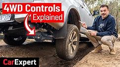 4WD modes: Diff lock, 2H, 4H, 4L & hill descent control how to/explained
