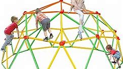 NAQIER Climbing Dome Upgraded 10FT Climber for Kid 3-10 Jungle Gym Monkey Bar Backyard Geometric Support 800LBS Outdoor Play Equipment Toddler Outside Toy