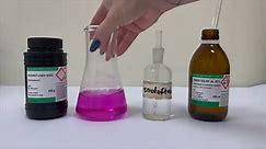 reakcja HCl + NaOH w obecności fenoloftaleiny. Reakcja zobojętniania. Eksperyment #4, Chemia #60