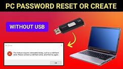 Pc Password Reset Fix this feature Requires Removeble Media Such as USB Flash Drive Windows 8/10/11