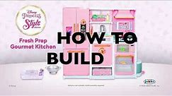 Disney Princess Style Collection Fresh Prep Gourmet Kitchen- How To Build Demo Video | JAKKS Pacific