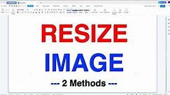 How to Resize an Image in WPS Office