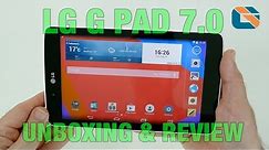 LG G Pad 7.0 V400 Unboxing & Review #LG #LGGPad #Android