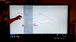 Sharp Aquosboard interactive Touch sensitive LED screen, PN-L703B review/demo
