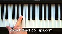 How To Play The Piano- Finding the Bb (B flat) Chord