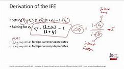International Fisher effect | International Finance