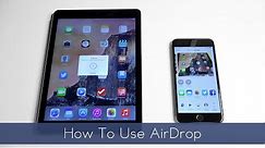 How to use AirDrop
