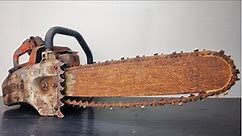Complete restoration of an old rusty Stihl chainsaw