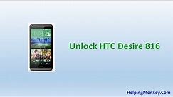 How to Unlock HTC Desire 816 - When Forgot Password