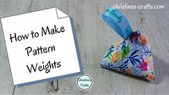 HOW TO SEW YOUR OWN CUTE PATTERN WEIGHTS - DIY Fabric Weights for Sewing Patterns Tutorial