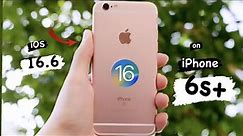 How to get iOS 16.6 on iPhone 6s plus || iphone 6s plus on IOS 16 update