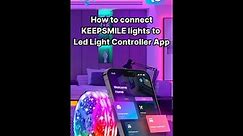 How to connect KEEPSMILE lights to Led Light Controller App