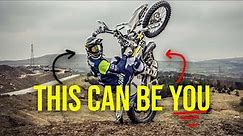 How to Slow Wheelie a Dirtbike - Try THIS simple technique (12 o'clock wheelies)