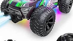 Remote Control Car - 20km/h 2.4GHz High Speed RC Cars, Off Road Hobby RC Racing Car with 2 Rechargeable Batteries & LedLights, Toy Car Gift for 3 4 5 6 7 8 Year Old Boys Girls Kids