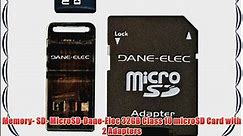 Memory- SD- MicroSD-Dane-Elec 32GB Class 10 microSD Card with 2 Adapters