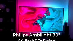 This is why you NEED to try Ambilight! Philips 70 Inch Ambilight 4K Ultra HD TV Review