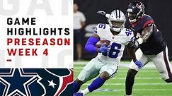 Cowboys vs. Texans Highlights | NFL 2018 Preseason Week 4