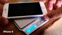 iPhone 6 vs iPhone 6s weight test