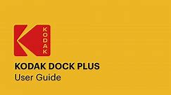 Kodak Dock Plus Photo Printer User Guide Video