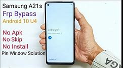 Samsung A21s Frp Bypass Google Account Android 10 U4 Latest Patch 2021