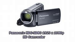 Panasonic HDC-SD80 1920 x 1080p HD Camcorder