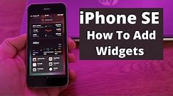 iPhone SE How to add Widgets