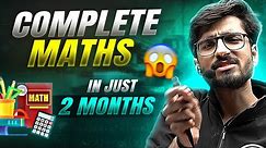 How to Complete Class 10th MATHS Syllabus in 2 Months?⚡ Perfect ROADMAP !!